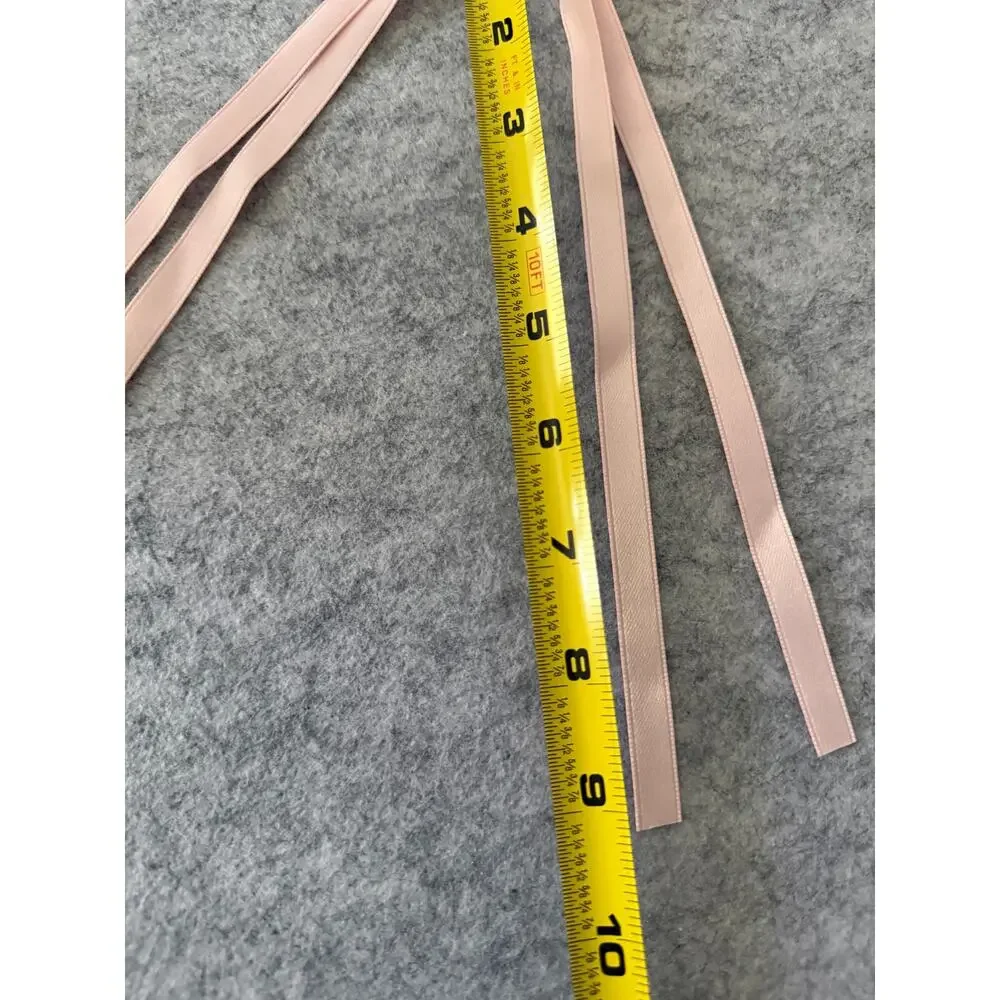 SHASHI REVOLVE NWOT The Girlie Bow Satin Petal Pink Preppy Cottagecore